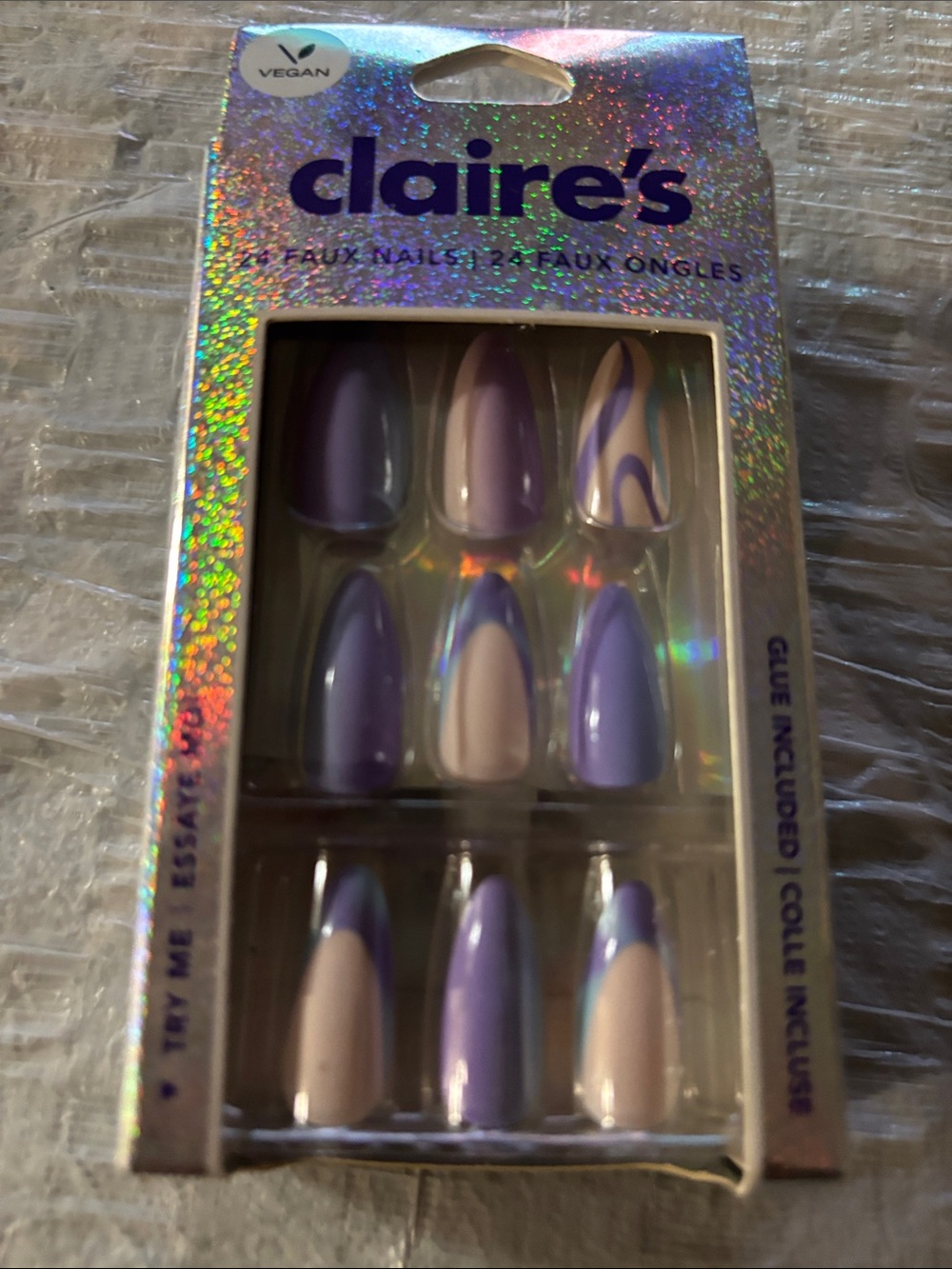 Claire's Nails Long Designed(Brand New)